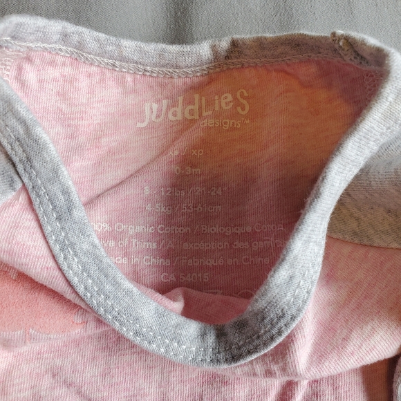 Juddlies Organic Cotton Long Sleeve Onesie - Picture 4 of 4